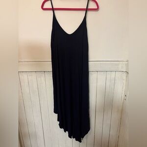 Black Sleeveless asymmetrical Dress